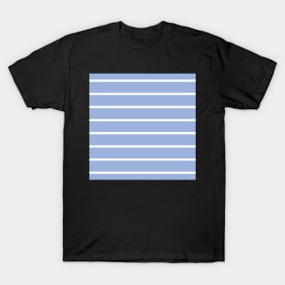 Narrow sky blue and white stripes 4 T-Shirt